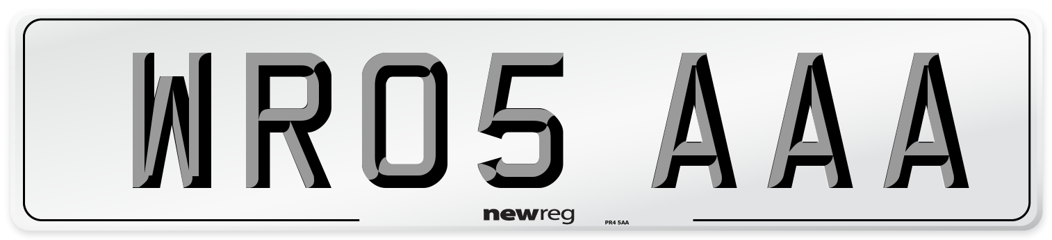 WR05 AAA Number Plate from New Reg